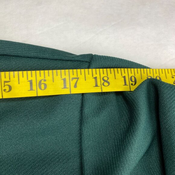 Vintage Mr Fingerhut Long Sleeve Green Polyester Disco Shirt Shacket Medium - Picture 9 of 12